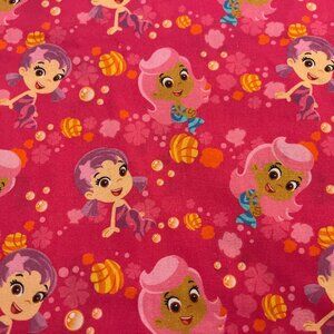 Darling BUBBLY GUPPIES PINK SPLASH Handmade Cotton Pillowcase Standard/Queen